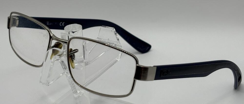 Ray-Ban Eyeglasses RB 6318 2501 Rectangular Silver Blue 54mm